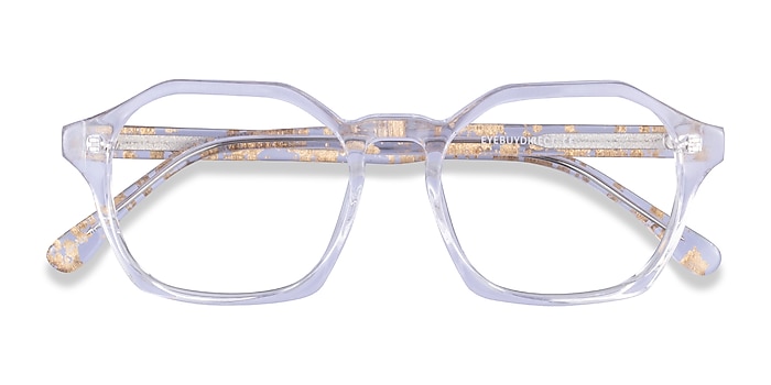 Clear Gold Famous -  Acetate Eyeglasses