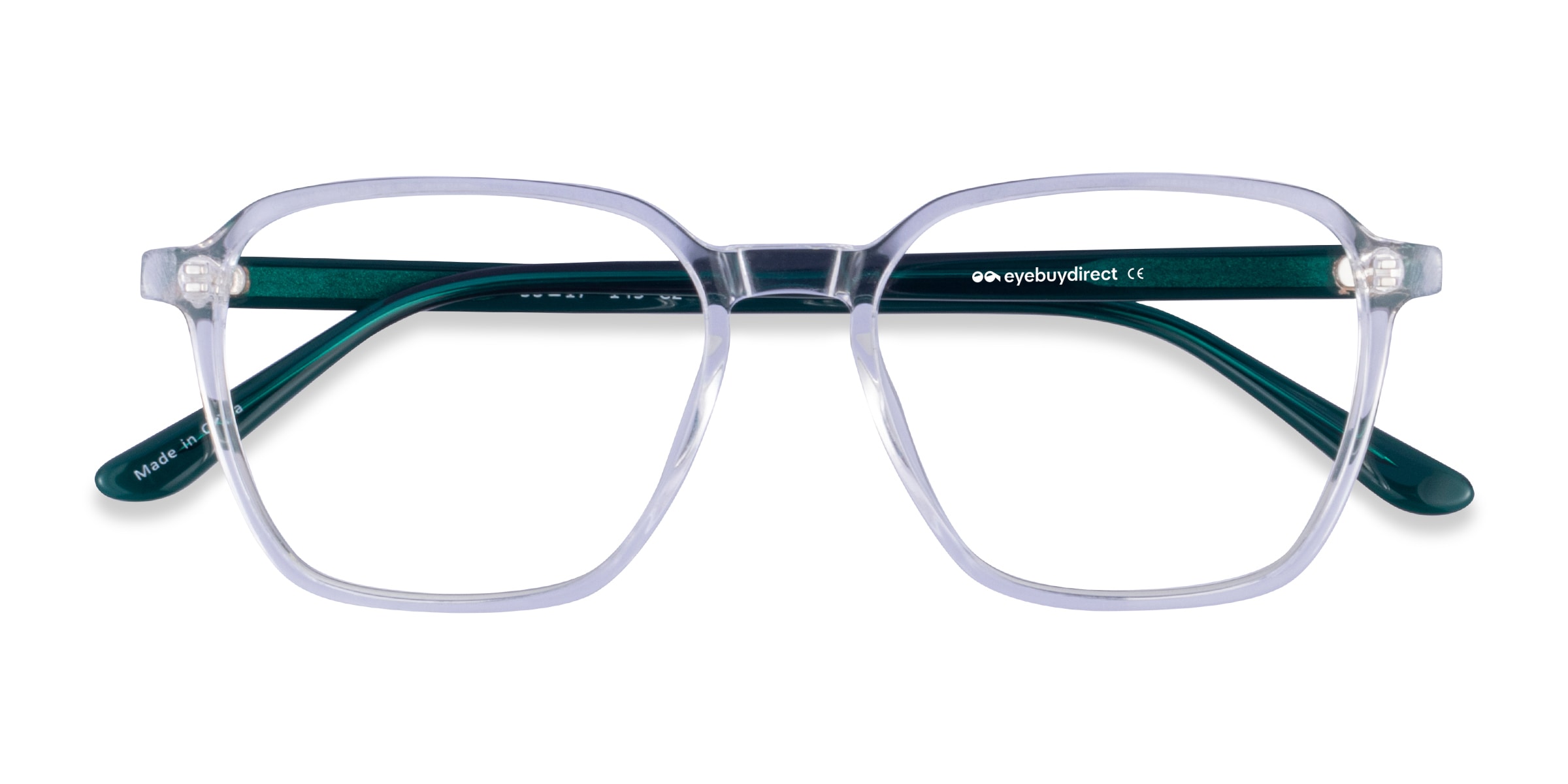 Stage Square Clear Teal Full Rim Eyeglasses Eyebuydirect Canada