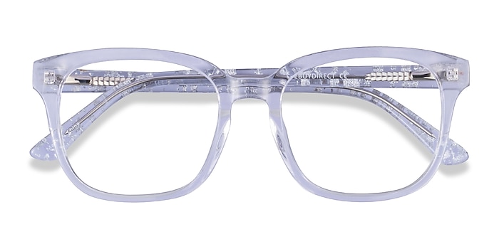 Clear Silver Zesty -  Acetate Eyeglasses