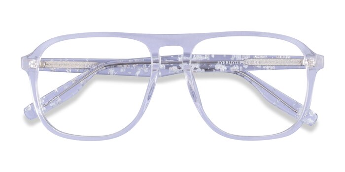 Clear Silver Downtown -  Acetate Eyeglasses