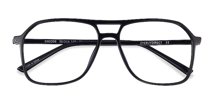 Black Encode -  Plastic Eyeglasses