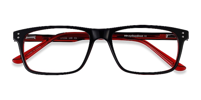Black Red Maestro -  Acetate Eyeglasses