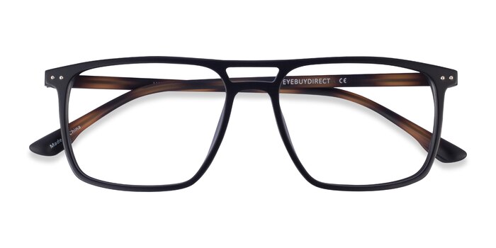 Matte Black Tortoise Hitch -  Plastic Eyeglasses