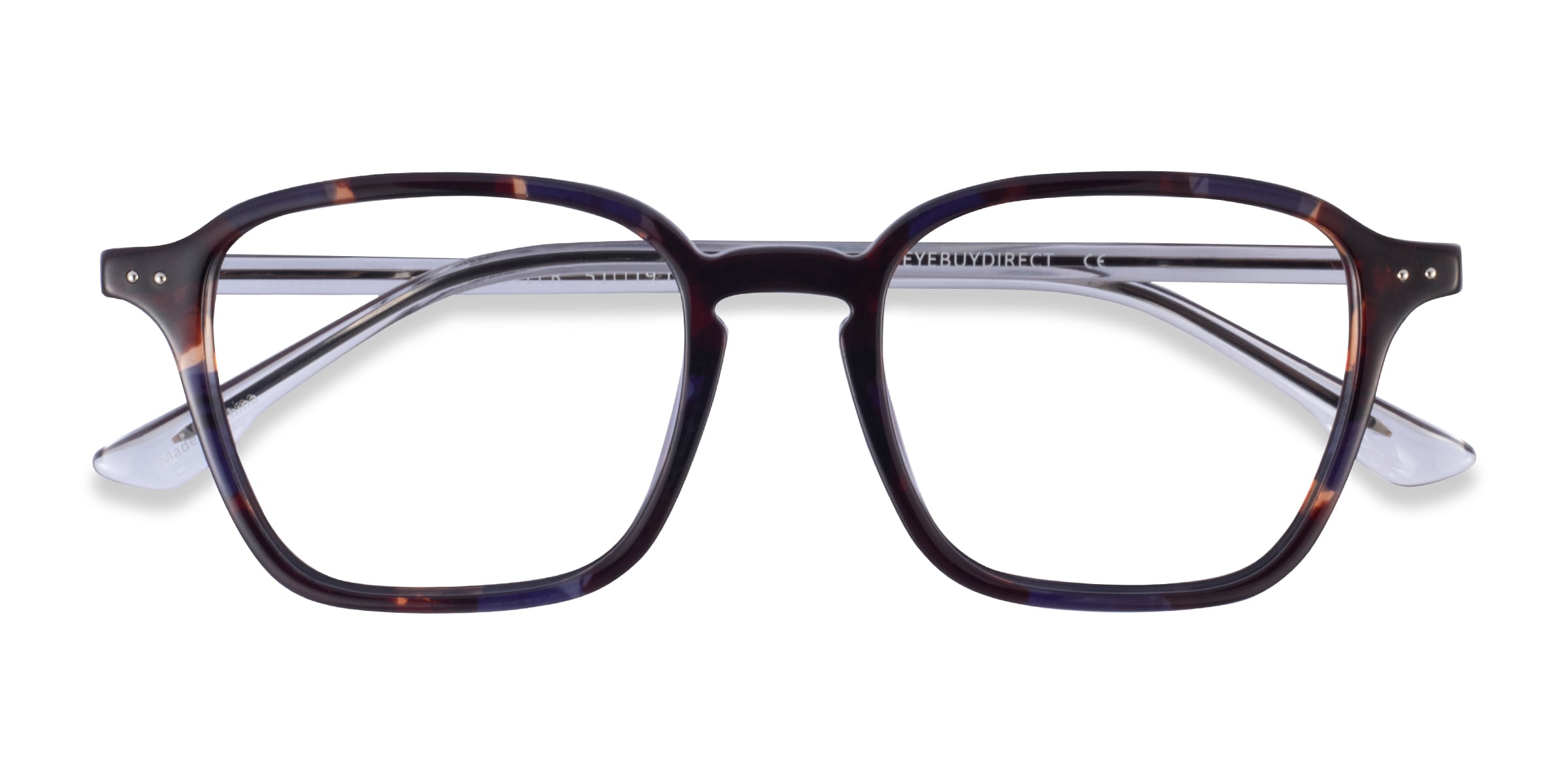 Whistler Square Floral Clear Full Rim Eyeglasses |