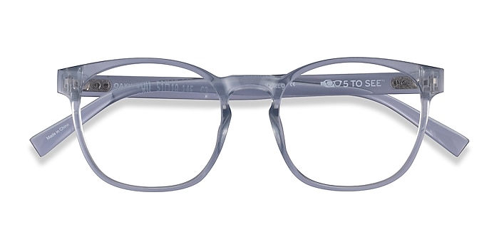 Clear Oakwood -  Plastic Eyeglasses