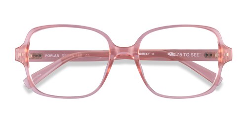 Female S Square Clear Nude Eco Friendly,Plastic Prescription Eyeglasses - Eyebuydirect S Poplar