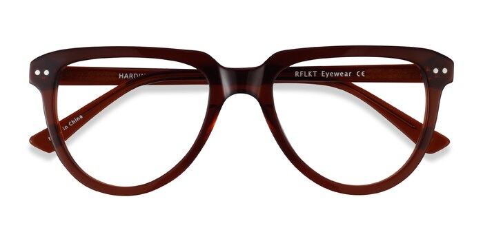 Clear Brown Hardin -  Acetate Eyeglasses