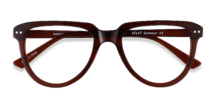 Clear Brown Hardin -  Acetate Eyeglasses