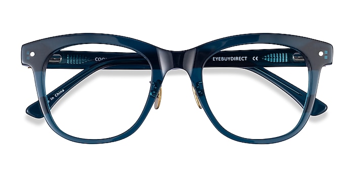 Clear Blue Coqueline -  Acetate Eyeglasses
