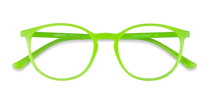Green Crescent -  Plastic Eyeglasses