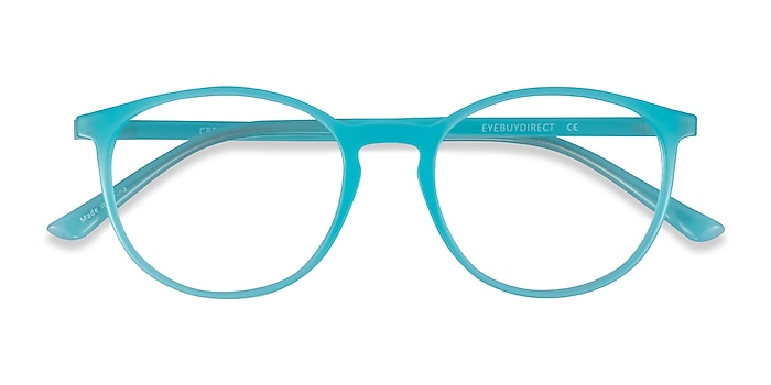 Blue Crescent -  Plastic Eyeglasses