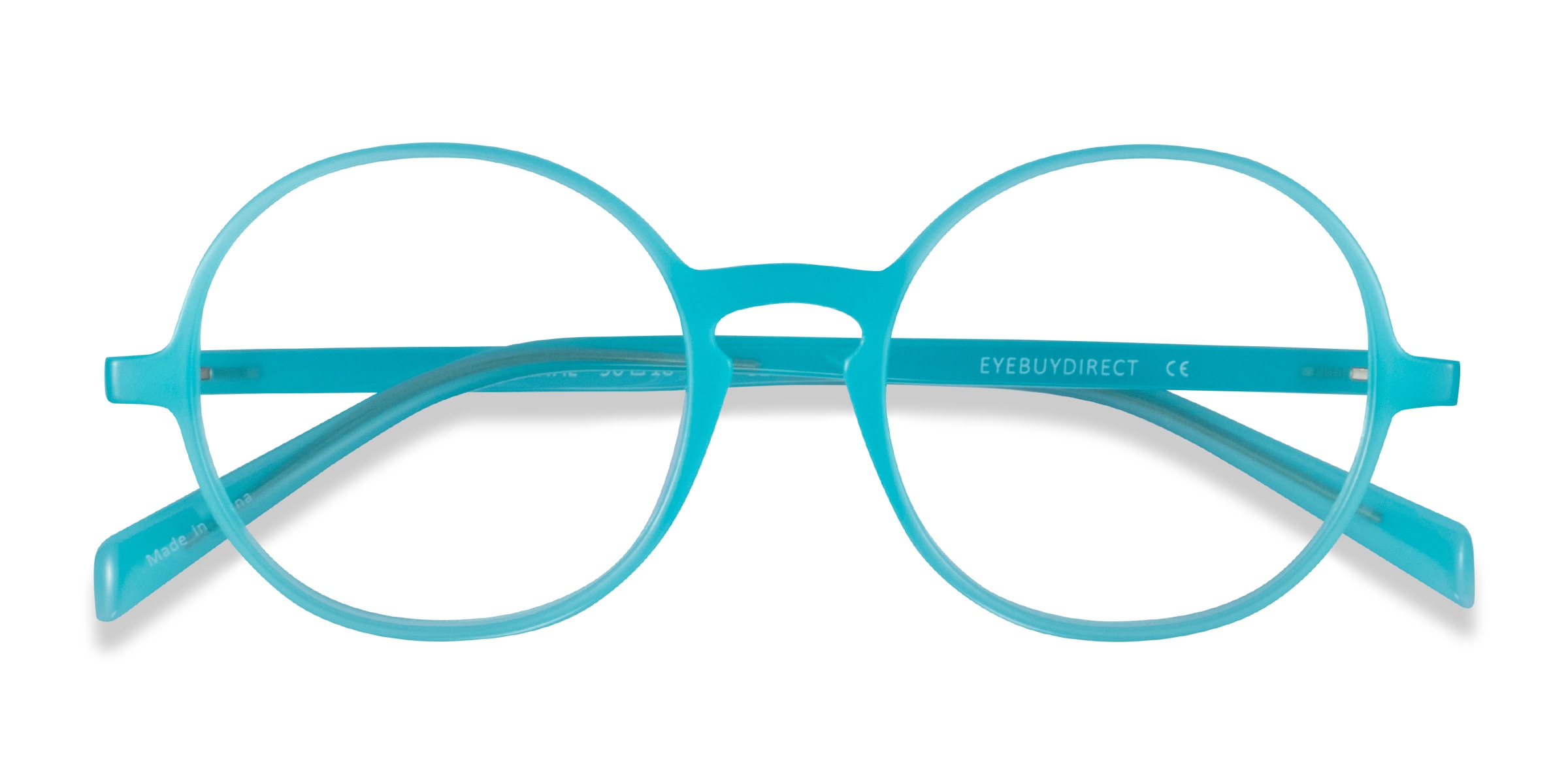 Blue 2024 round eyeglasses