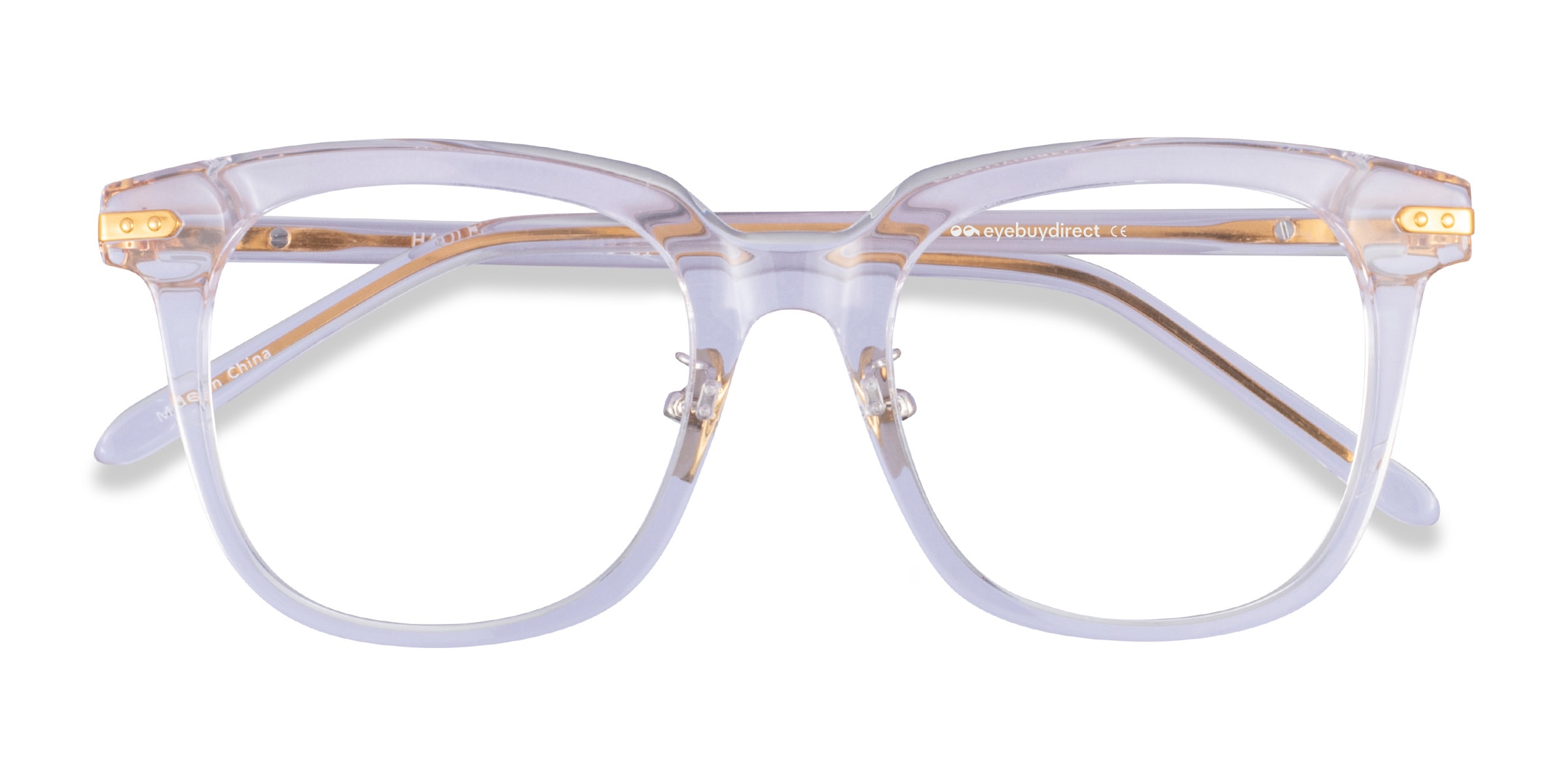 Gold rim clear clearance glasses