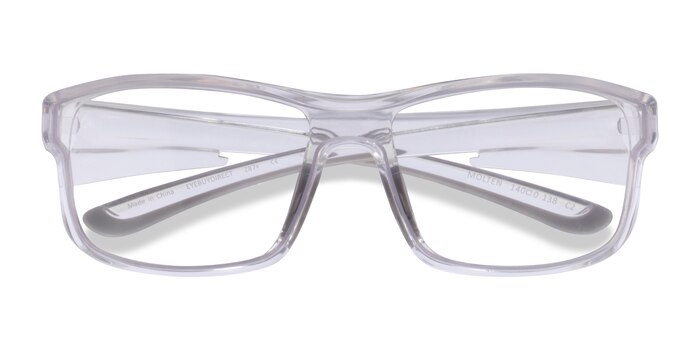 Clear Gray Molten -  Plastic Eyeglasses