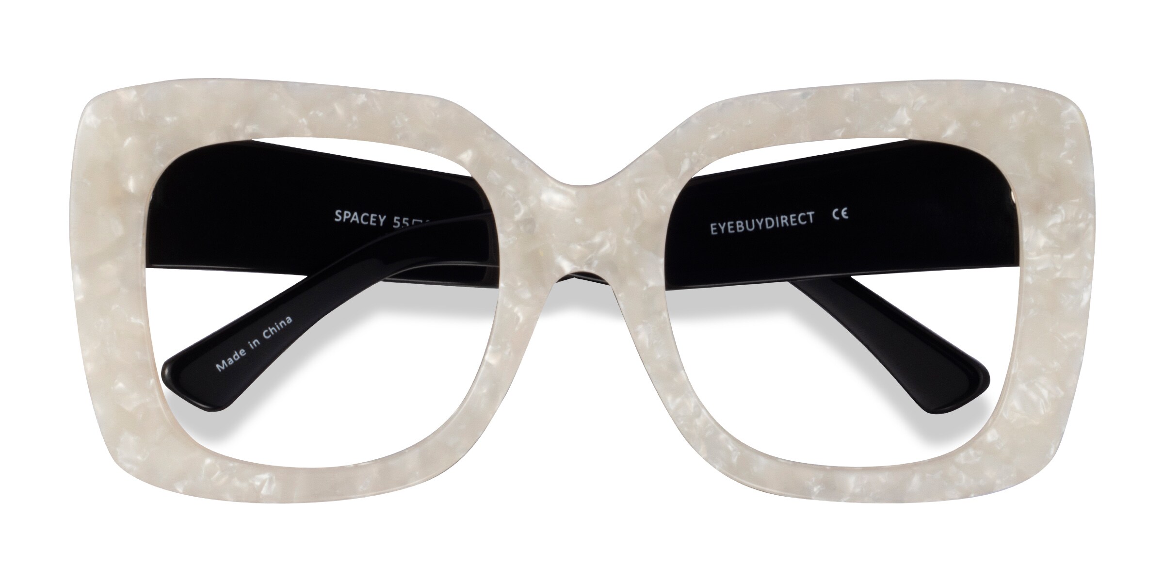 Spacey - Carré Blanche Monture Lunettes de vue Pour Femmes