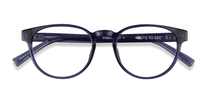 Crystal Dark Blue Hawthorne -  Eco Friendly Eyeglasses