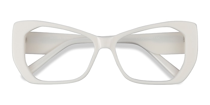 White Deduce -  Acetate Eyeglasses