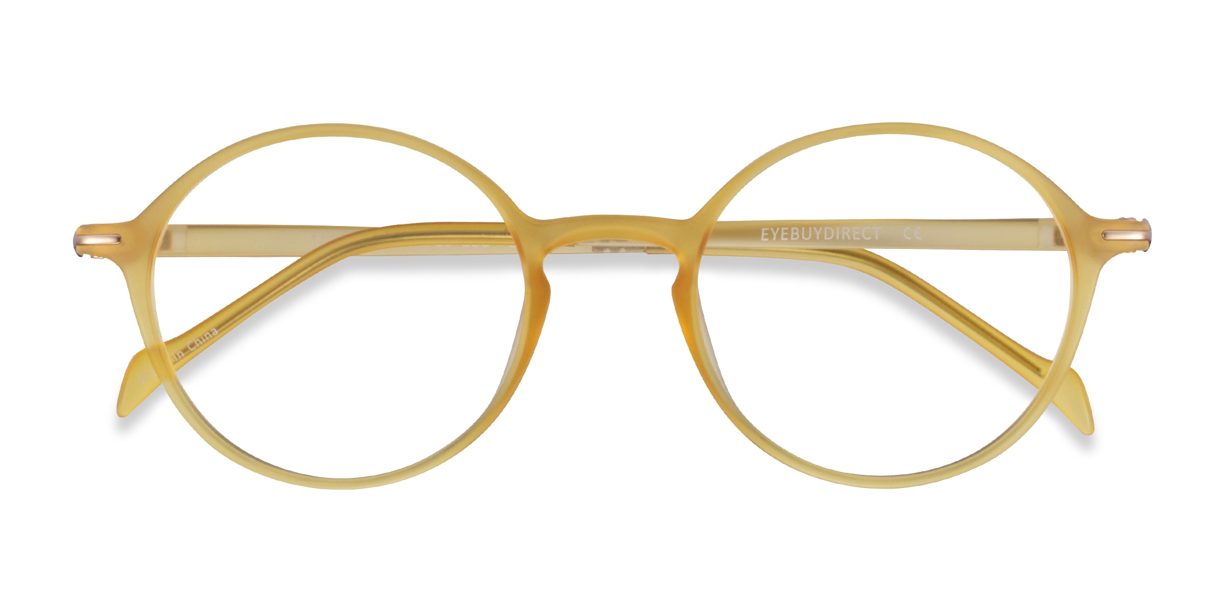 Yellow best sale round glasses