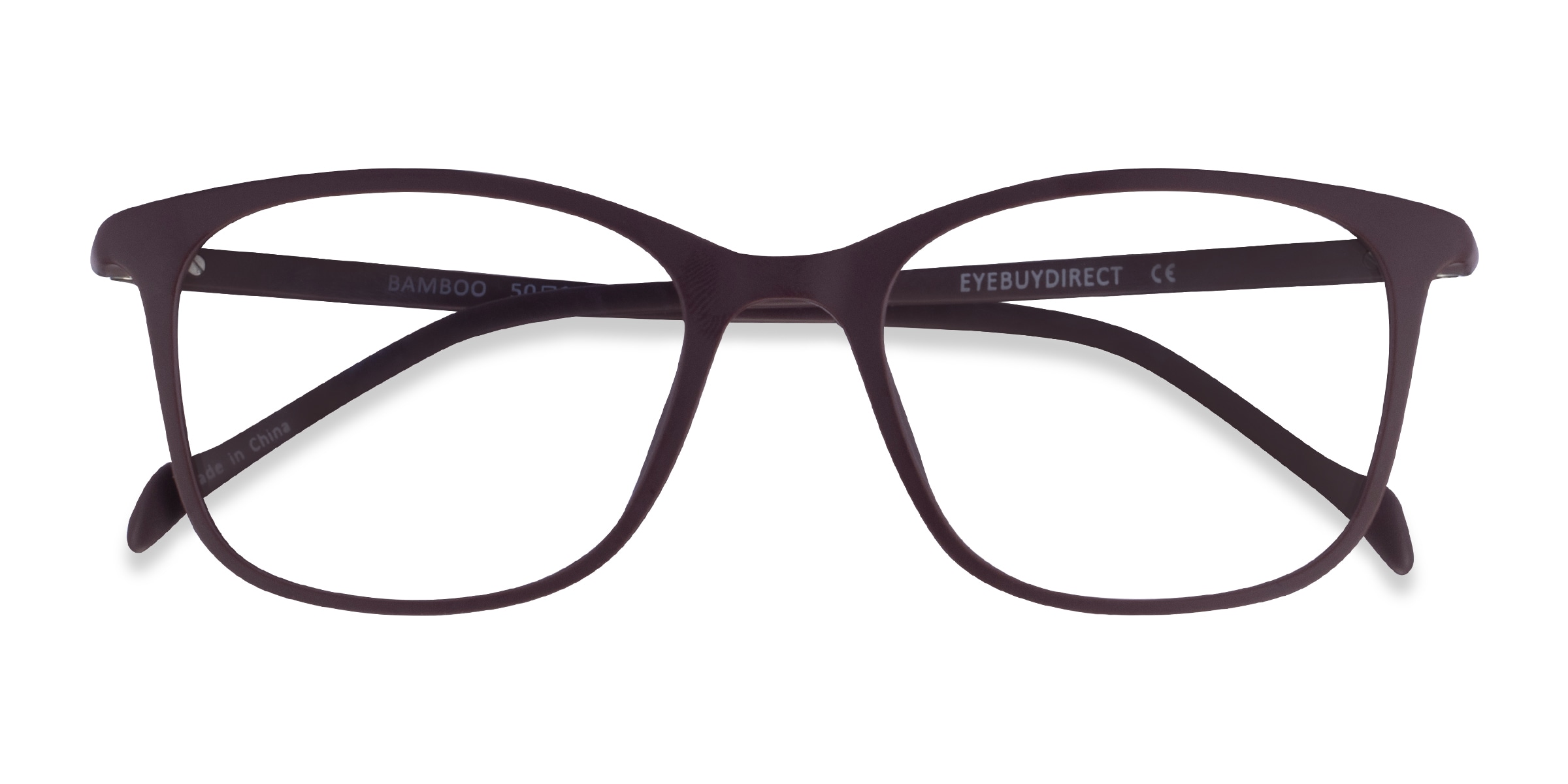 Bamboo Square Dark Brown Full Rim Eyeglasses Eyebuydirect Canada