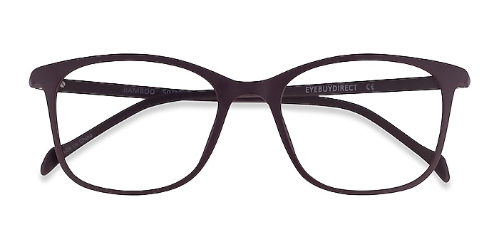 Dark Brown Bamboo -  Plastic Eyeglasses