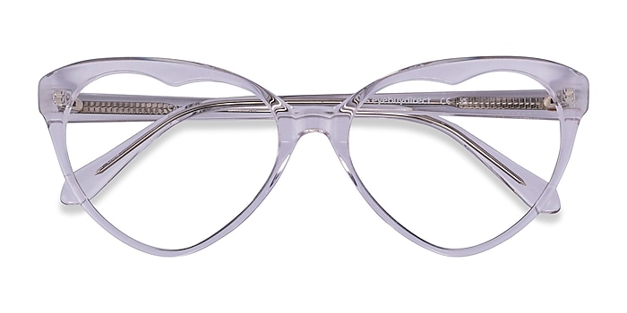 Clear Crystal  Cara -  Acetate Eyeglasses