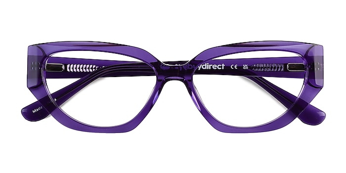 Crystal Purple Faye -  Acetate Eyeglasses