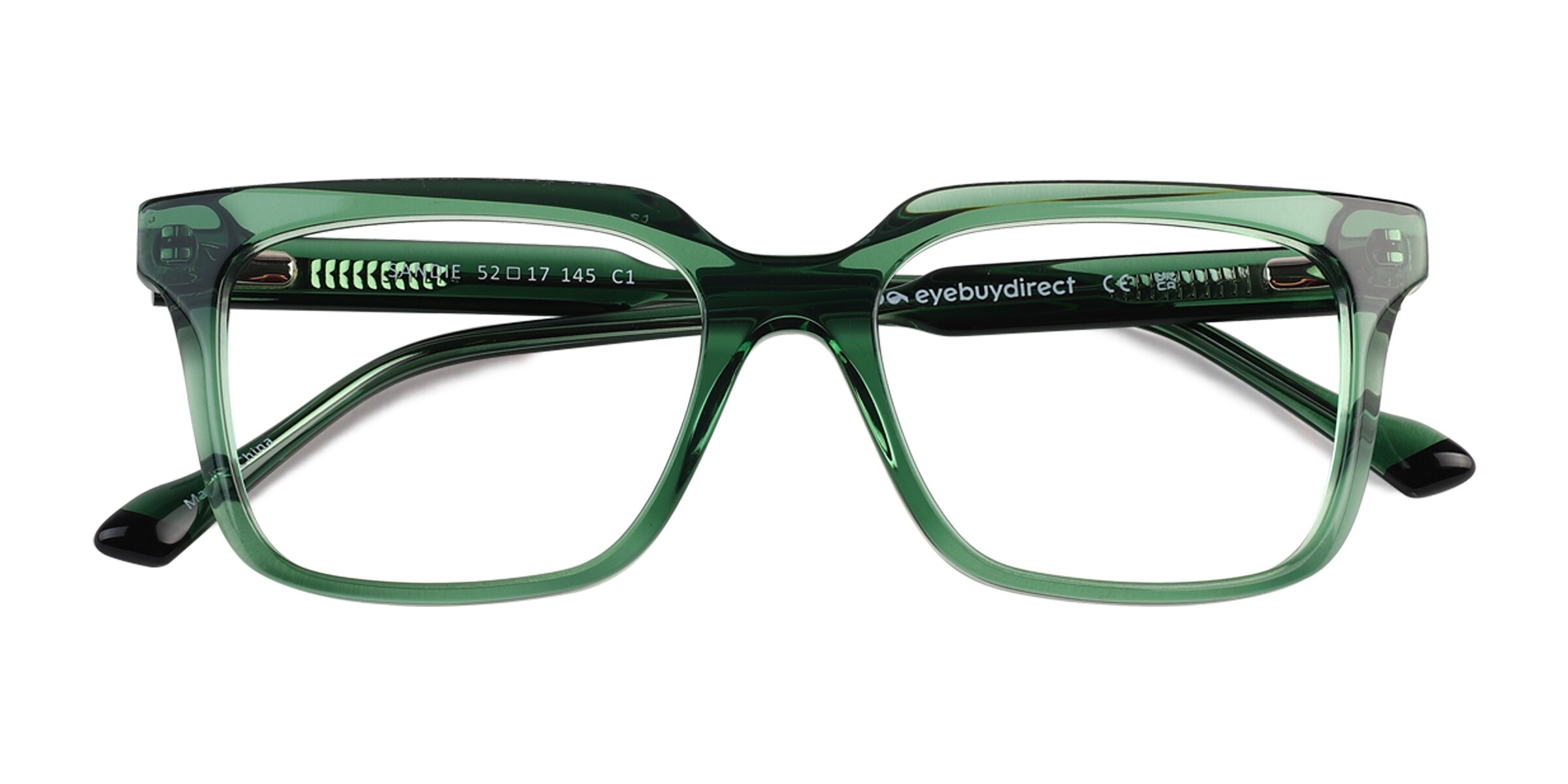 Green metal eyeglass frames on sale