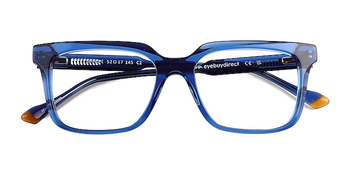 Crystal Dark Blue Sandie -  Acetate Eyeglasses