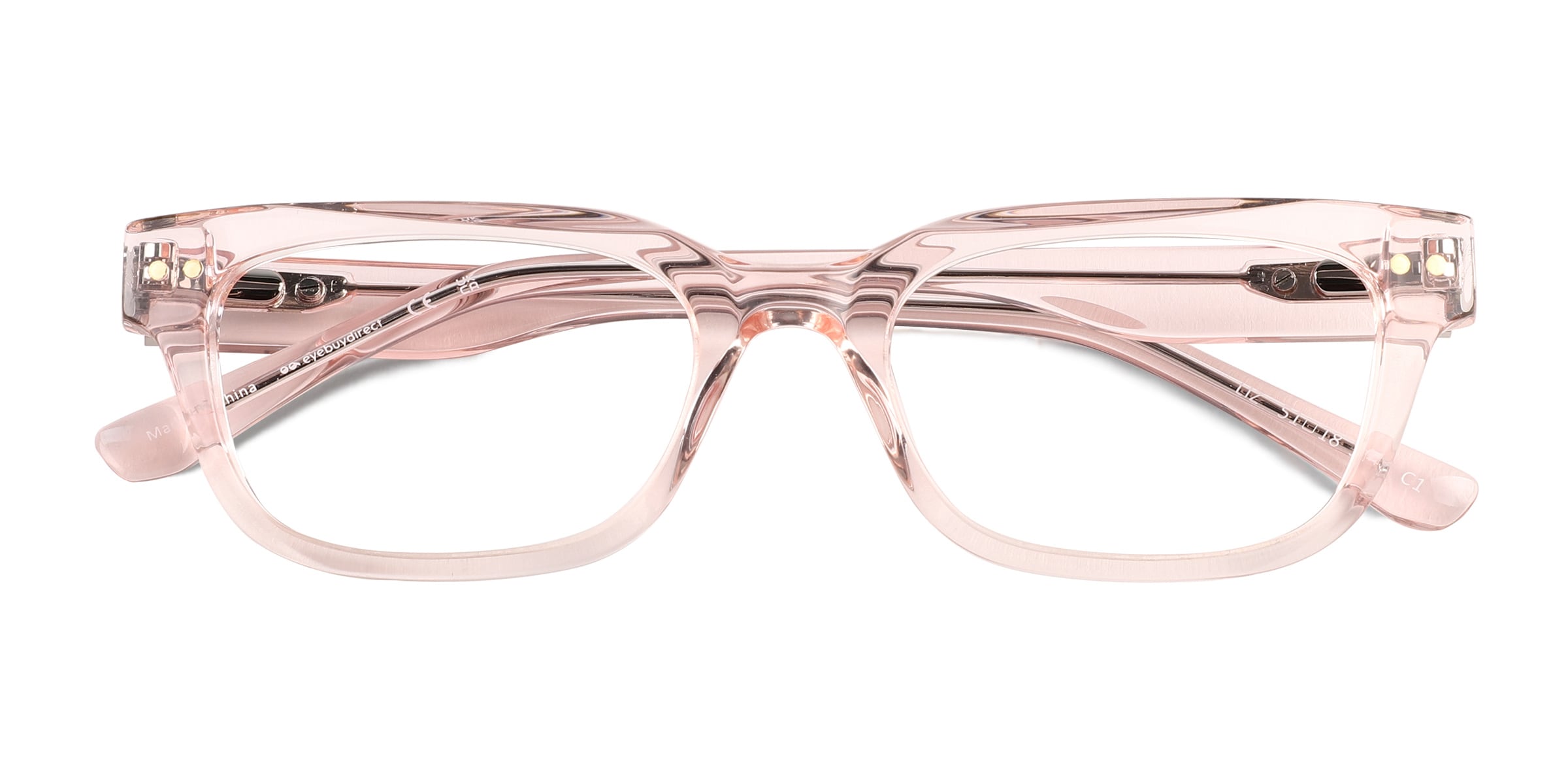 Liz Rectangle Crystal Nude Glasses for Women | Eyebuydirect Canada