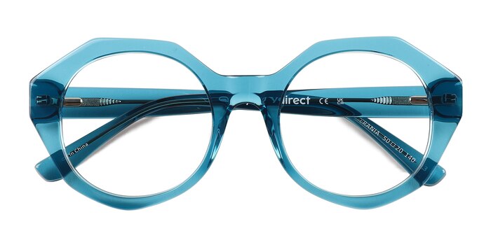 Crsytal Blue Gerania -  Eco Friendly Eyeglasses