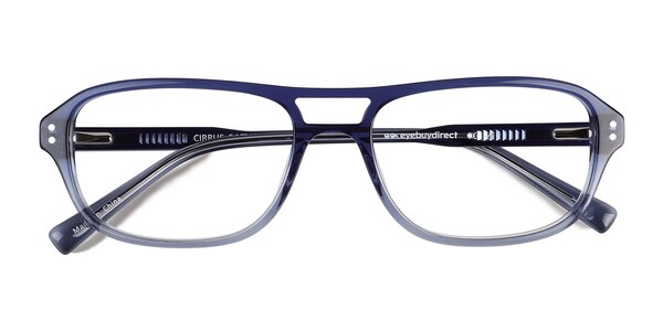 Cirrus Aviator Gradient Blue Full Rim Eyeglasses | Eyebuydirect
