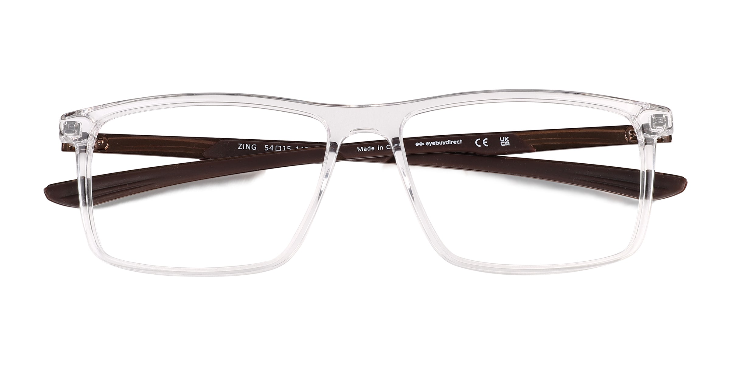 Zing Rectangle Crystal Full Rim Eyeglasses | Eyebuydirect