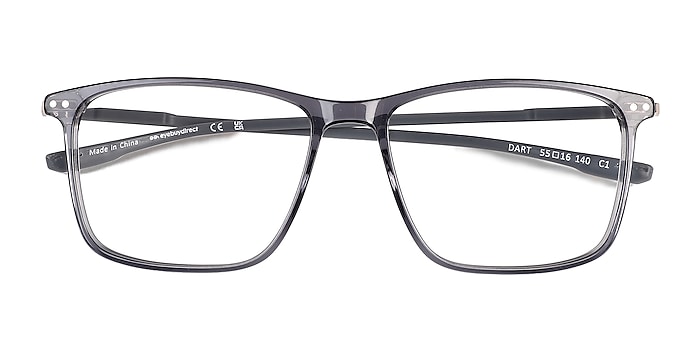 Dart Square Fade Crystal Rim Eyeglasses Eyebuydirect