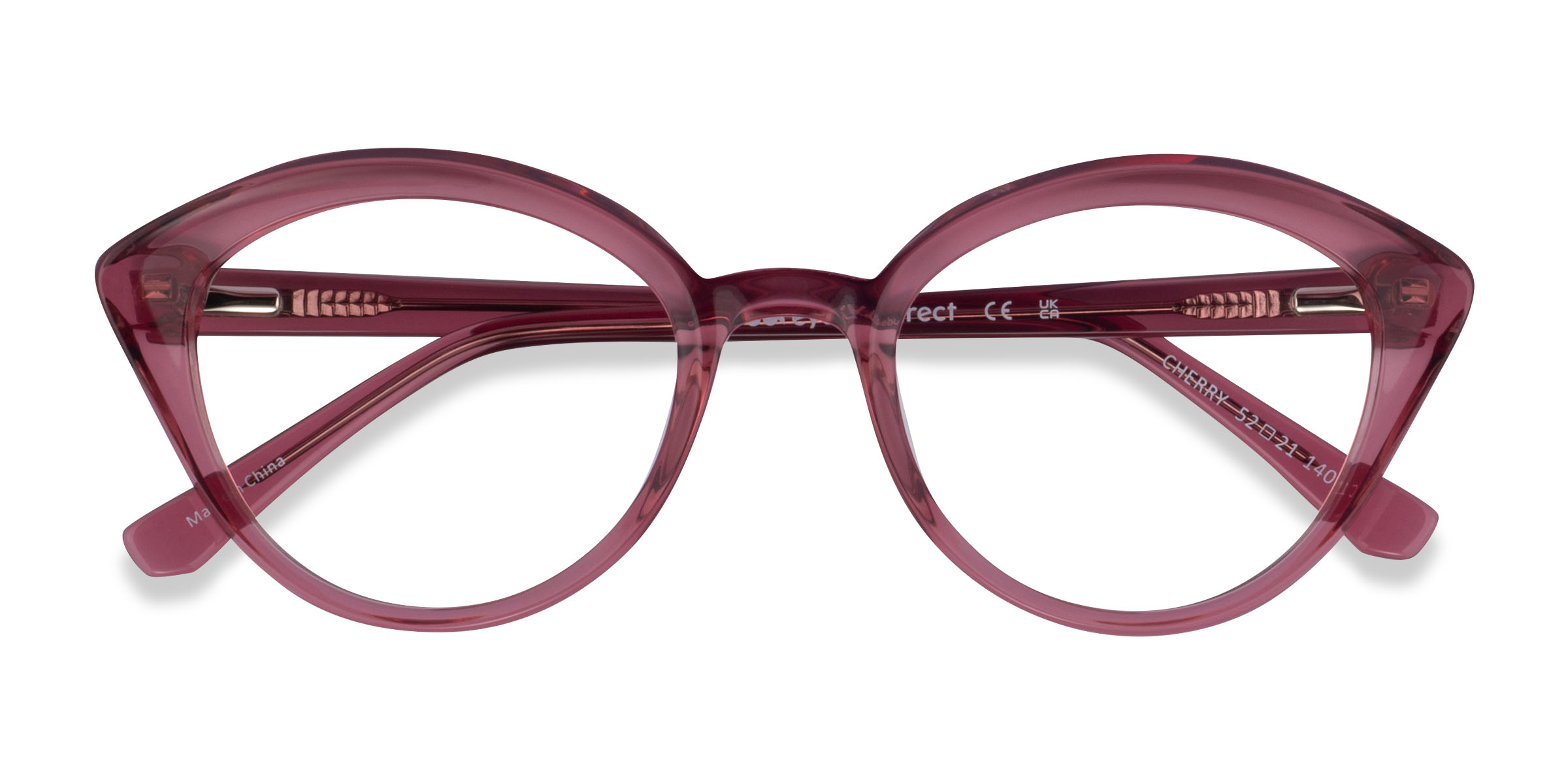 Female s hornAcetate Prescription eyeglasses - Eyebuydirect s Cherry