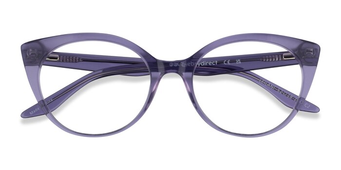 Clear Purple Leilani -  Acetate Eyeglasses