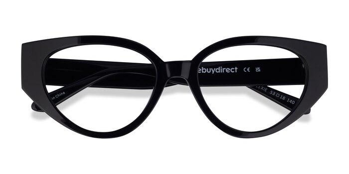 Shiny Black Lexie -  Acetate Eyeglasses