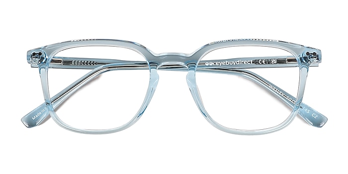 Clear Blue Wesley -  Acetate Eyeglasses