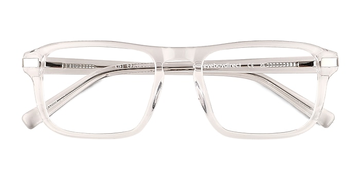 Clear Shiny Silver Kiel -  Acetate Eyeglasses