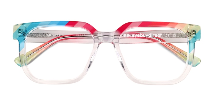 Rainbow Clear Empowered -  Acetate Eyeglasses