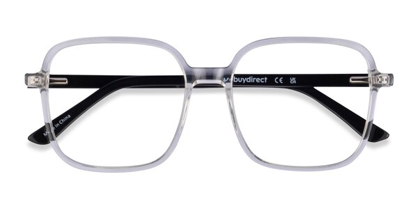 Lunettes Vintage Locco Piano 1 - Monture Carrée Noir/blanc/argent - Unisexe