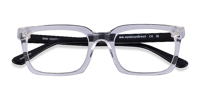 Clear Black Digi -  Acetate Eyeglasses