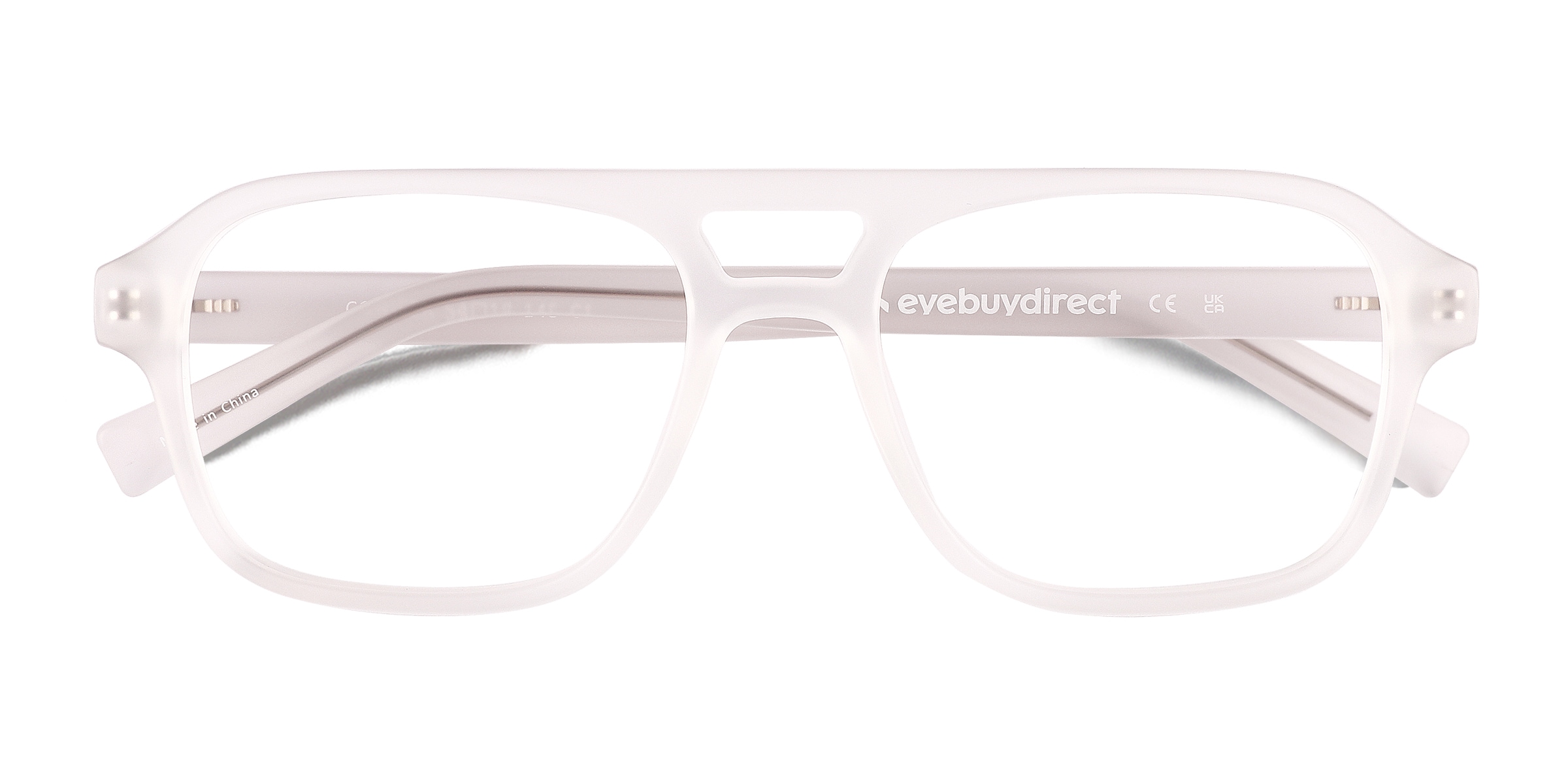 Conifer Aviator Matte Clear Glasses for Men |