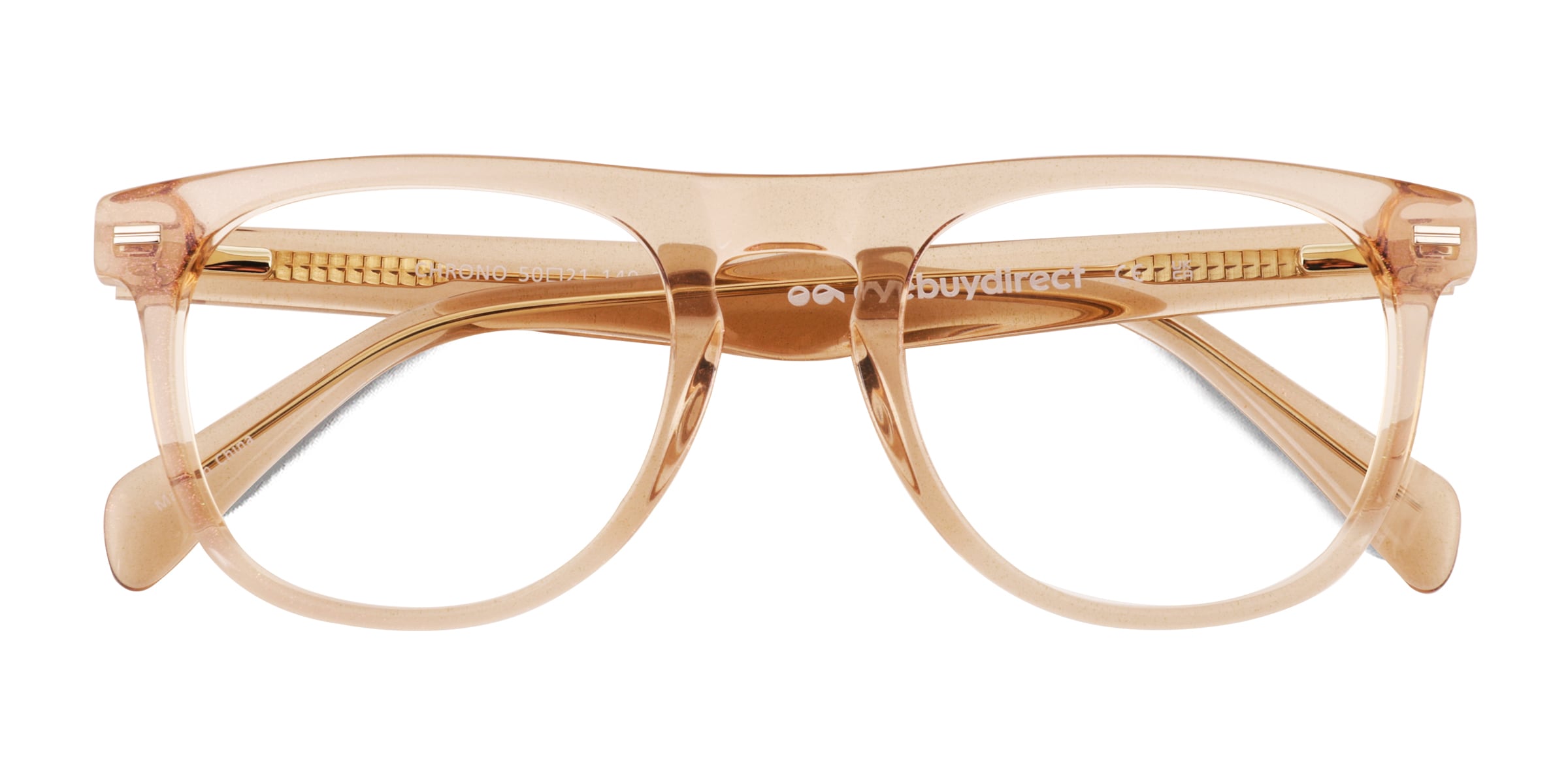 Chrono Round Crystal Nude Glasses For Women Eyebuydirect Canada