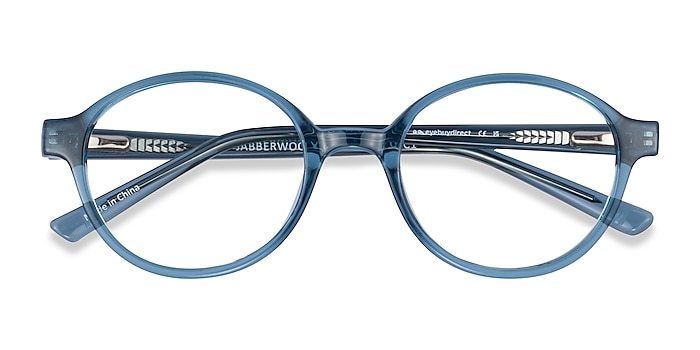 Clear Blue Jabberwocky -  Plastic Eyeglasses
