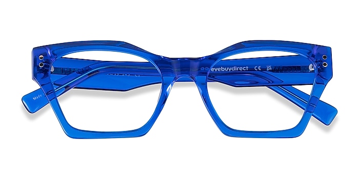 Crystal Blue Elisa -  Acetate Eyeglasses