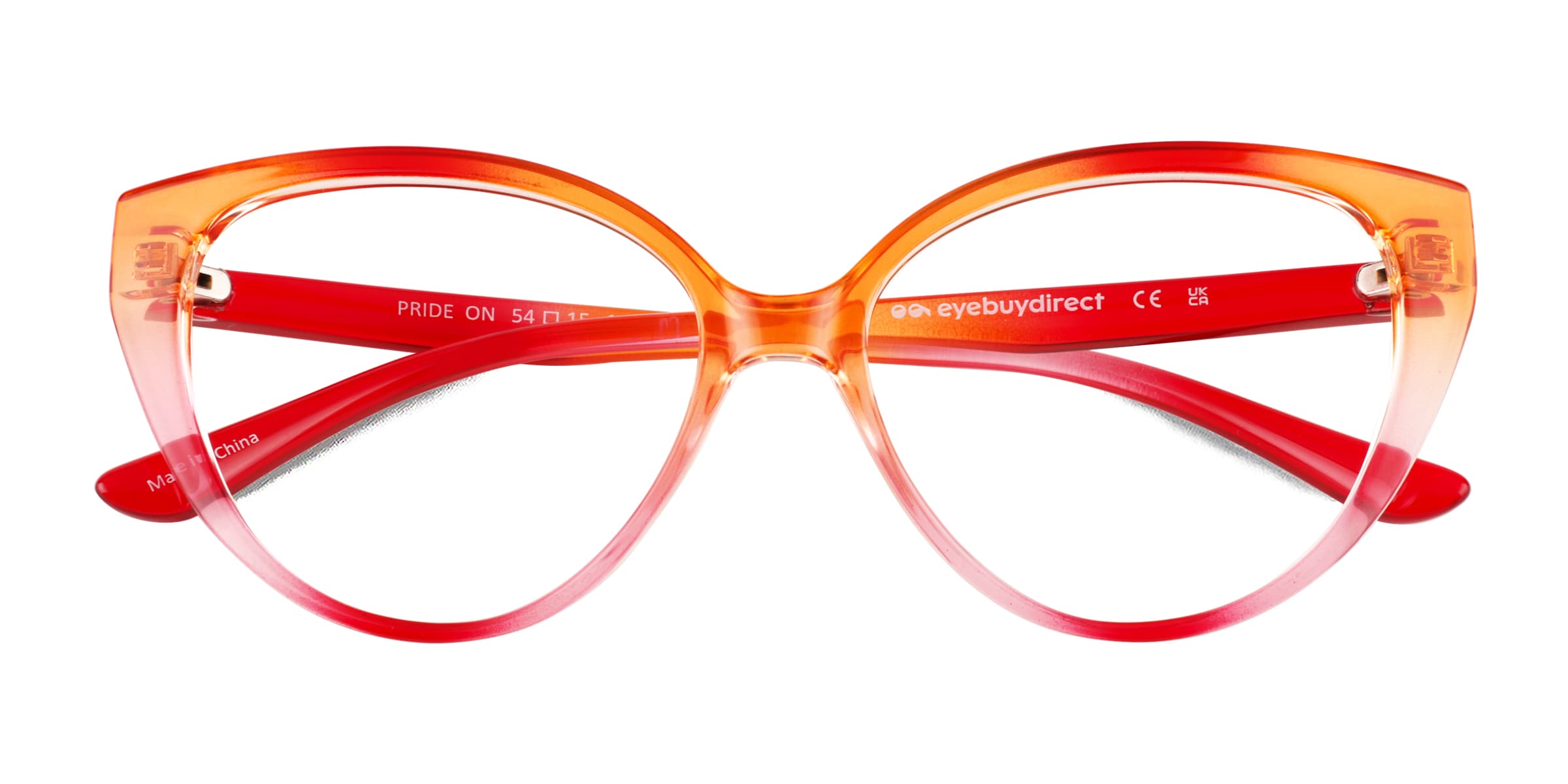 OGI Red and Peach Women\'s Fashion Eyeglass Frames OGI EVOLUTION 4324 2213 CRIMSON /BLUSH EYEGLASSES FRAME 54  main image 4