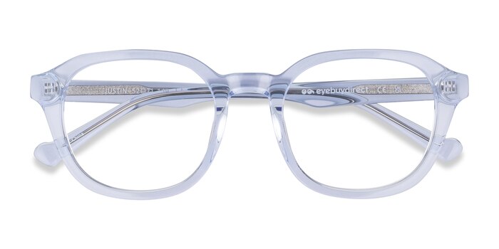 Clear Blue Justin -  Acetate Eyeglasses