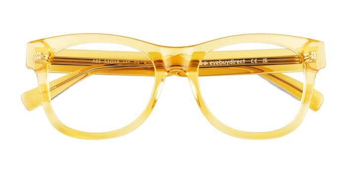 Clear Yellow Abe -  Acetate Eyeglasses