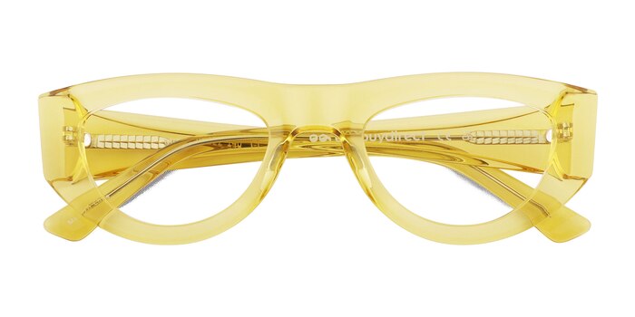 Clear Yellow Miro -  Acetate Eyeglasses