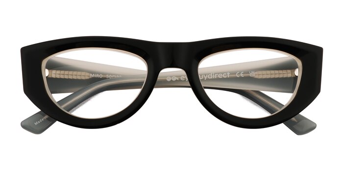 Black White Miro -  Acetate Eyeglasses